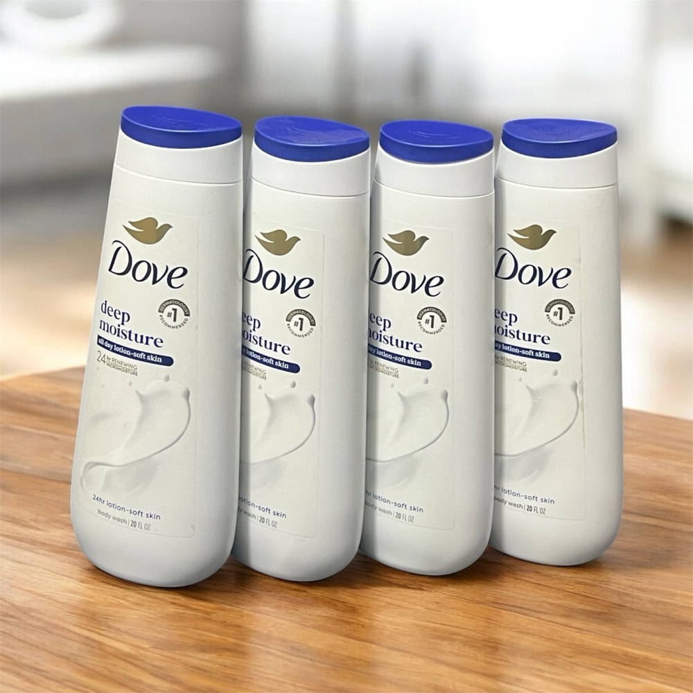 Dove Deep Moisture Body Wash - White and Blue